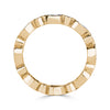 1.80ct Pear Shaped and Round Brilliant Cut Diamond Eternity Band in 18K Champagne Yellow Gold