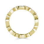 1.80ct Pear Shaped and Round Brilliant Cut Diamond Eternity Band in 18K Yellow Gold