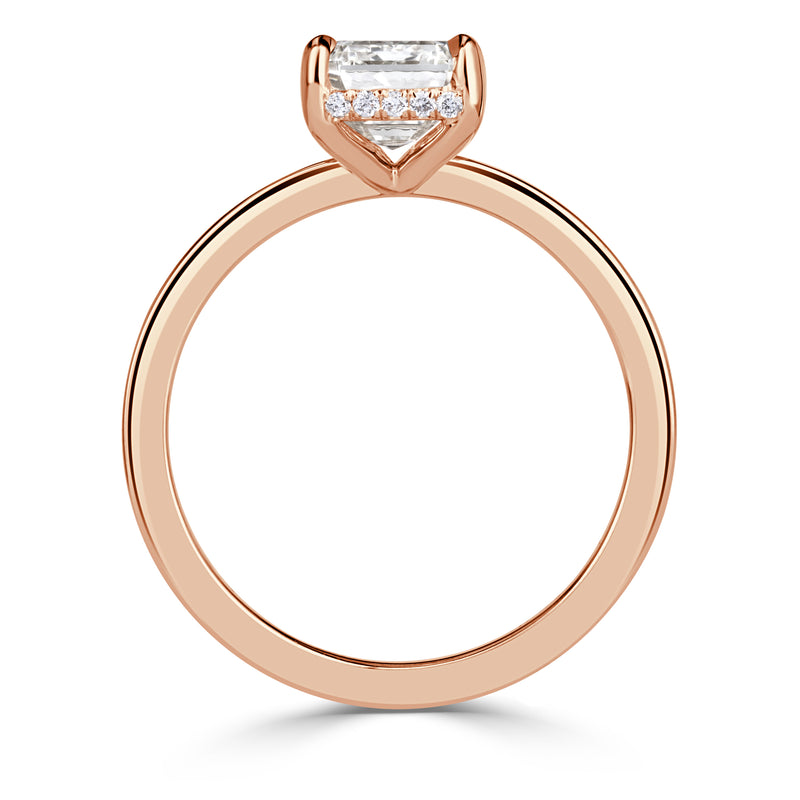 2.60ct Emerald Cut Diamond Engagement Ring