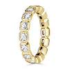 1.79ct Pixel Cut Diamond Bezel Set Eternity Band in 18K Yellow Gold