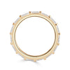 1.32ct Baguette Cut Diamond Wedding Band in 18k Champagne Yellow Gold