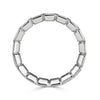 2.53ct Radiant Cut Diamond Bezel Set Eternity Band in Platinum