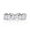 3.51ct Pear Shaped Diamond Eternity Band in 18K White Gold