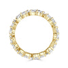 3.51ct Pear Shaped Diamond Eternity Band in 18K Yellow Gold