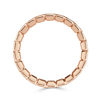 1.38ct Pixel Cut Bezel Set Diamond Eternity Band in 18k Rose Gold