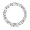 3.97ct Oval Cut Diamond Eternity Band in 18K White Gold