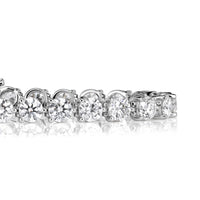 10.37ct Round Brilliant Cut Diamond Tennis Bracelet in 18K White Gold