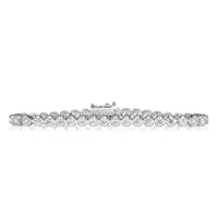 5.64ct Round Brilliant Cut Diamond Tennis Bracelet in 14K White Gold