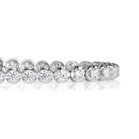 3.70ct Round Brilliant Cut Diamond Tennis Bracelet in 14K White Gold