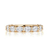 1.85ct Oval Cut Diamond Band in 18K Champagne Yellow Gold