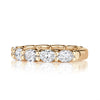 1.85ct Oval Cut Diamond Band in 18K Champagne Yellow Gold