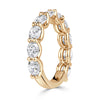 1.85ct Oval Cut Diamond Band in 18K Champagne Yellow Gold