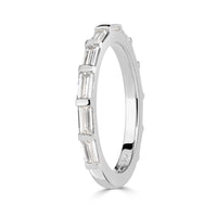 1.04ct Baguette Cut Diamond Band in 18K White Gold