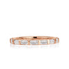1.04ct Baguette Cut Diamond Band in 18K Rose Gold