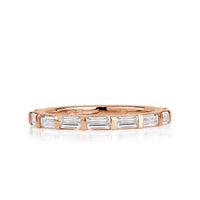 1.04ct Baguette Cut Diamond Band in 18K Rose Gold