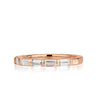 1.04ct Baguette Cut Diamond Band in 18K Rose Gold