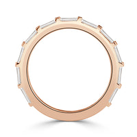 1.04ct Baguette Cut Diamond Band in 18K Rose Gold