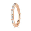 1.04ct Baguette Cut Diamond Band in 18K Rose Gold