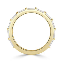1.04ct Baguette Cut Diamond Band in 18K Yellow Gold