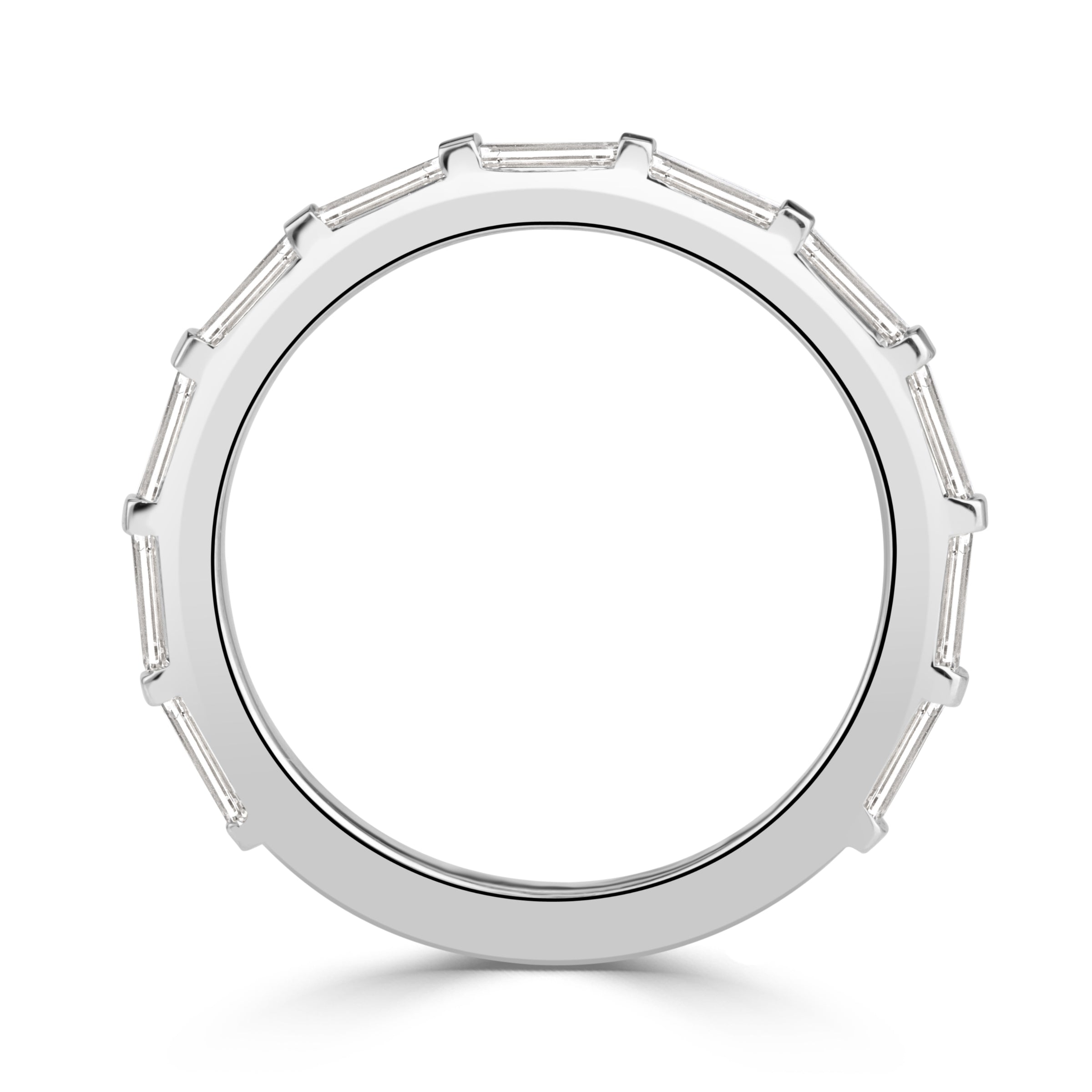 1.04ct Baguette Cut Diamond Band in Platinum