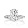 1.91ct Oval Cut Diamond Engagement Ring in Platinum