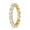 2.00ct Oval Cut Diamond East-West Eternity Band in 18K Yellow Gold