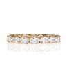 2.00ct Oval Cut Diamond East-West Eternity Band in 18K Champagne Yellow Gold
