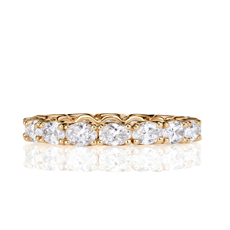 2.00ct Oval Cut Diamond East-West Eternity Band