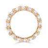 2.00ct Oval Cut Diamond East-West Eternity Band in 18K Champagne Yellow Gold