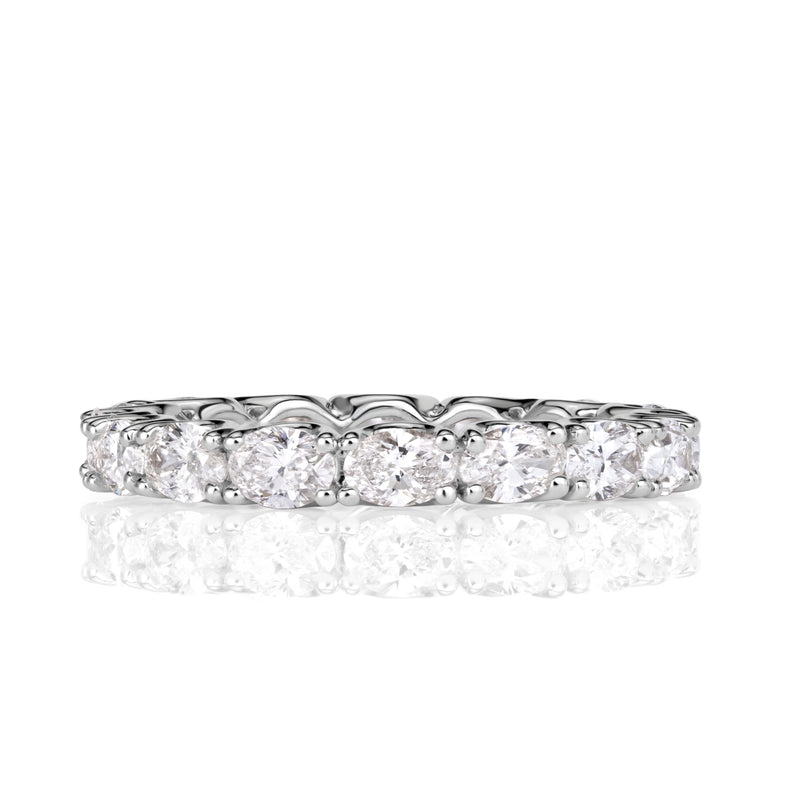 2.00ct Oval Cut Diamond East-West Eternity Band