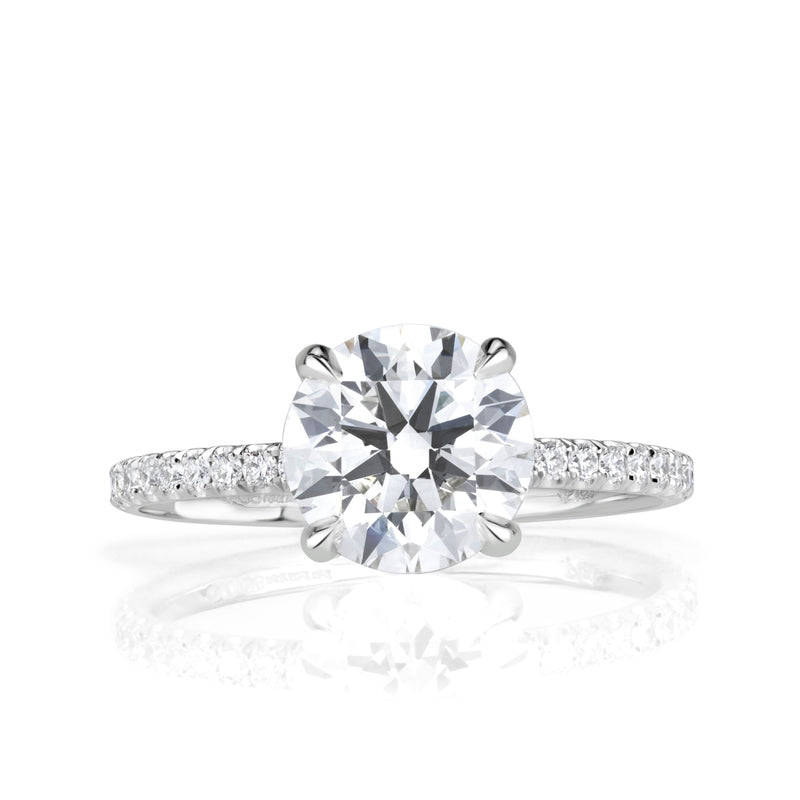 2.59ct Round Brilliant Cut Diamond Engagement Ring