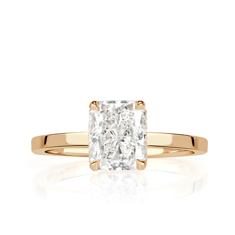 2.11ct Radiant Cut Diamond Engagement Ring
