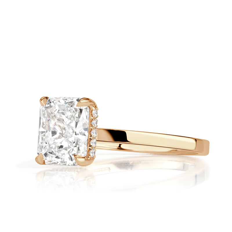 2.11ct Radiant Cut Diamond Engagement Ring