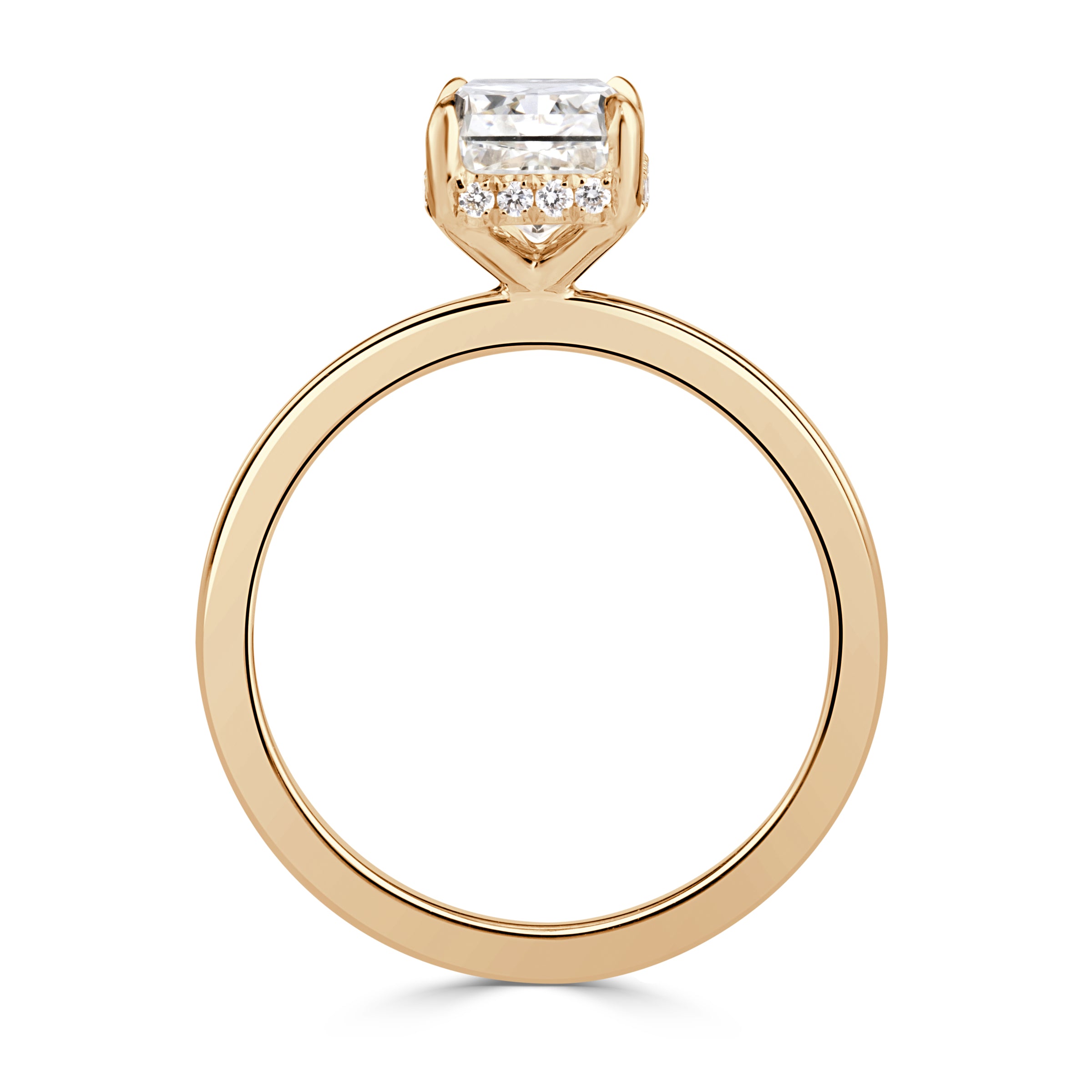 2.11ct Radiant Cut Diamond Engagement Ring