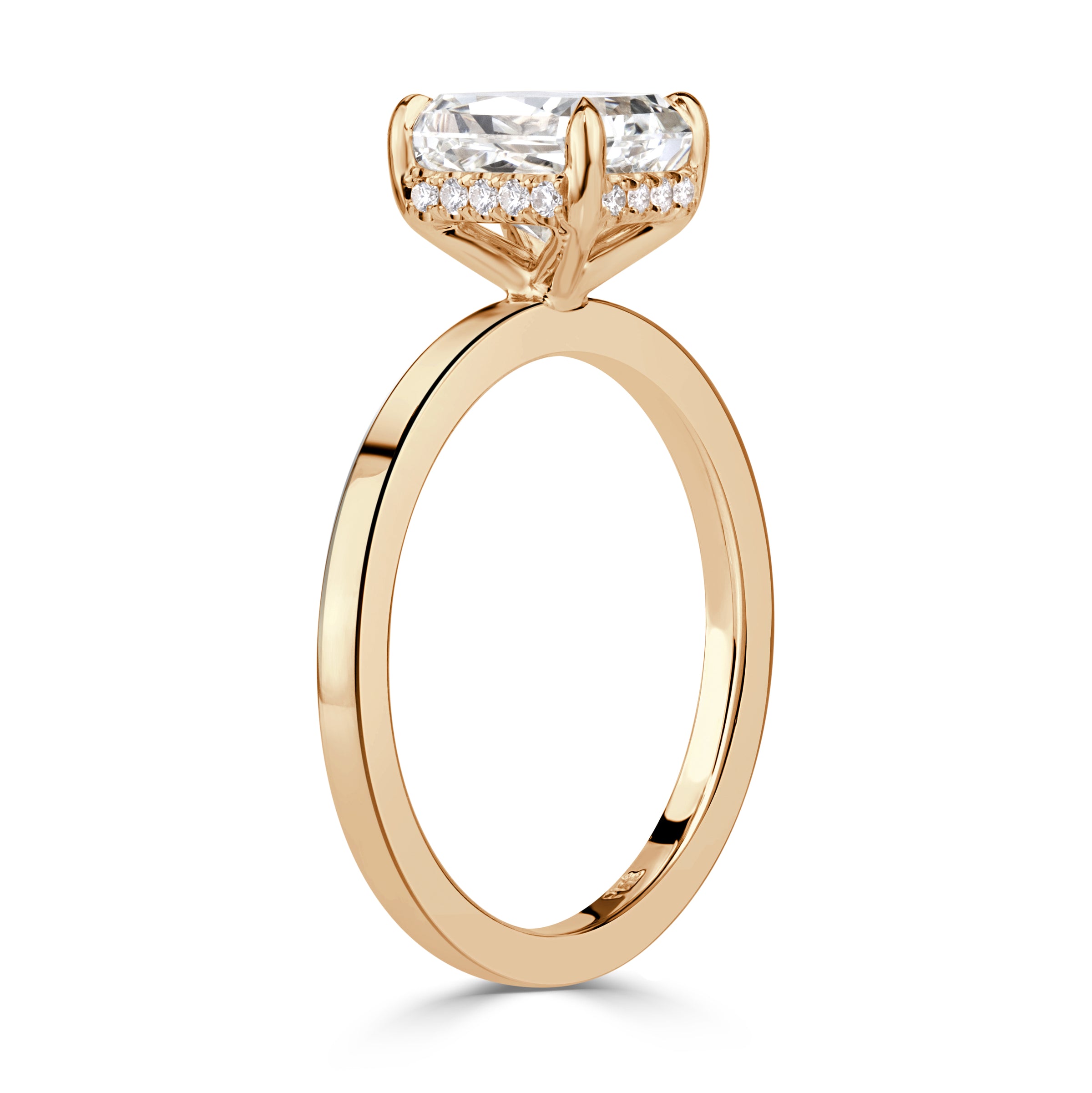 2.11ct Radiant Cut Diamond Engagement Ring