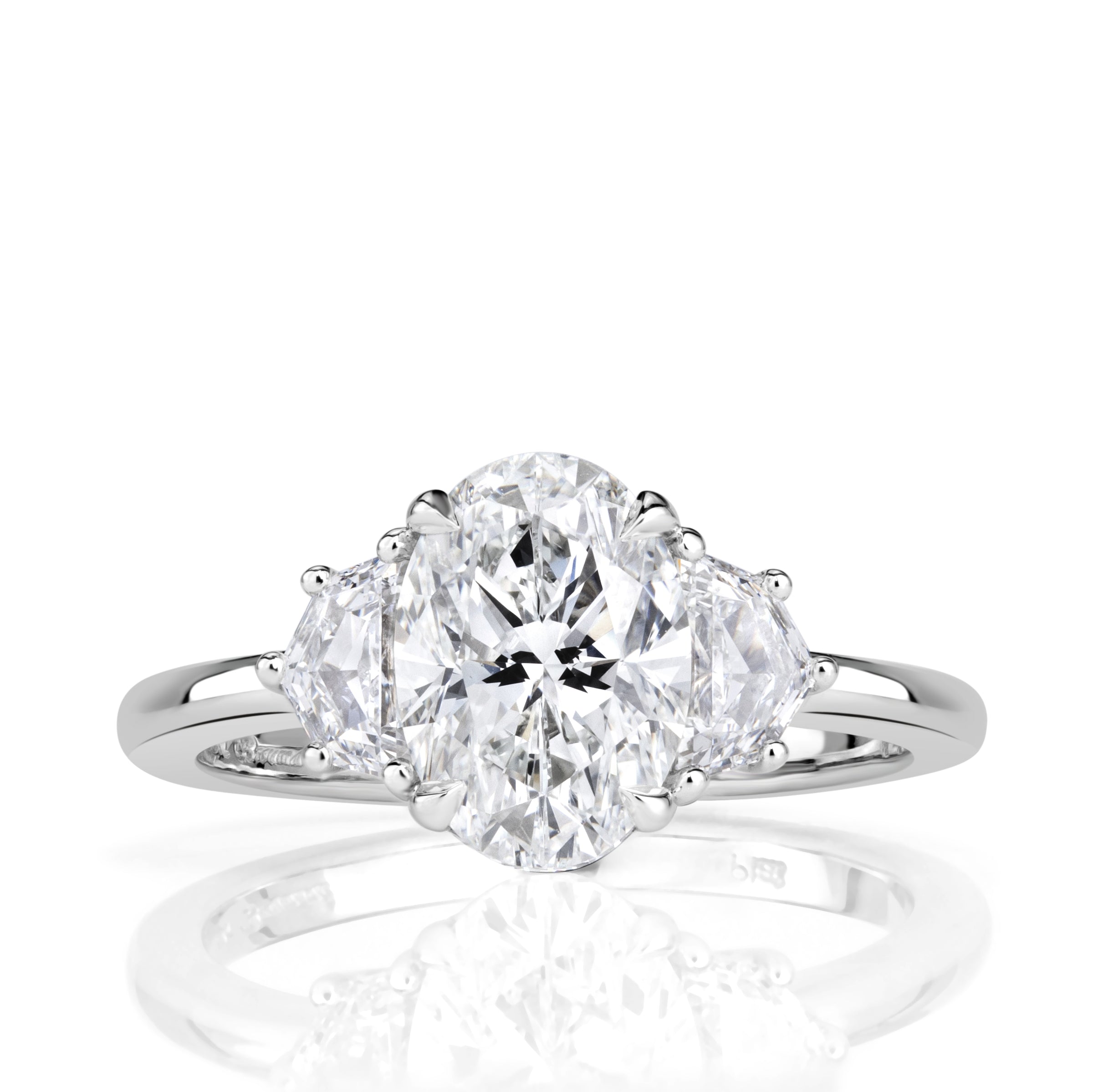 2.62ct Oval Cut Diamond Engagement Ring