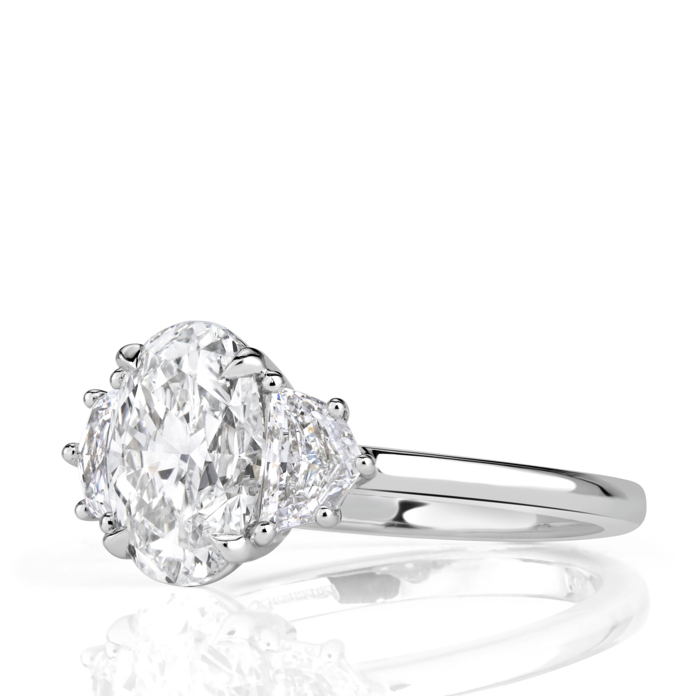 2.62ct Oval Cut Diamond Engagement Ring