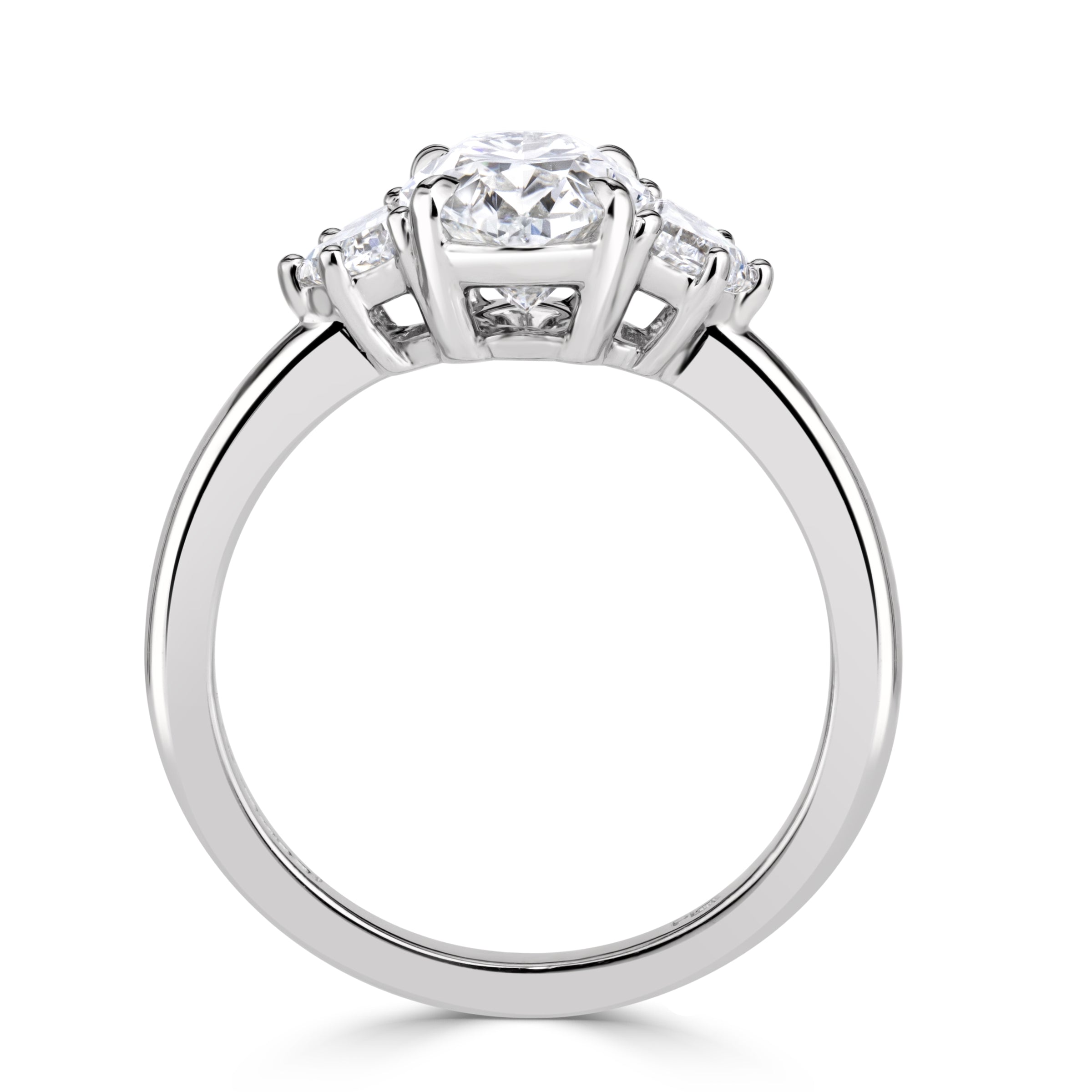 2.62ct Oval Cut Diamond Engagement Ring