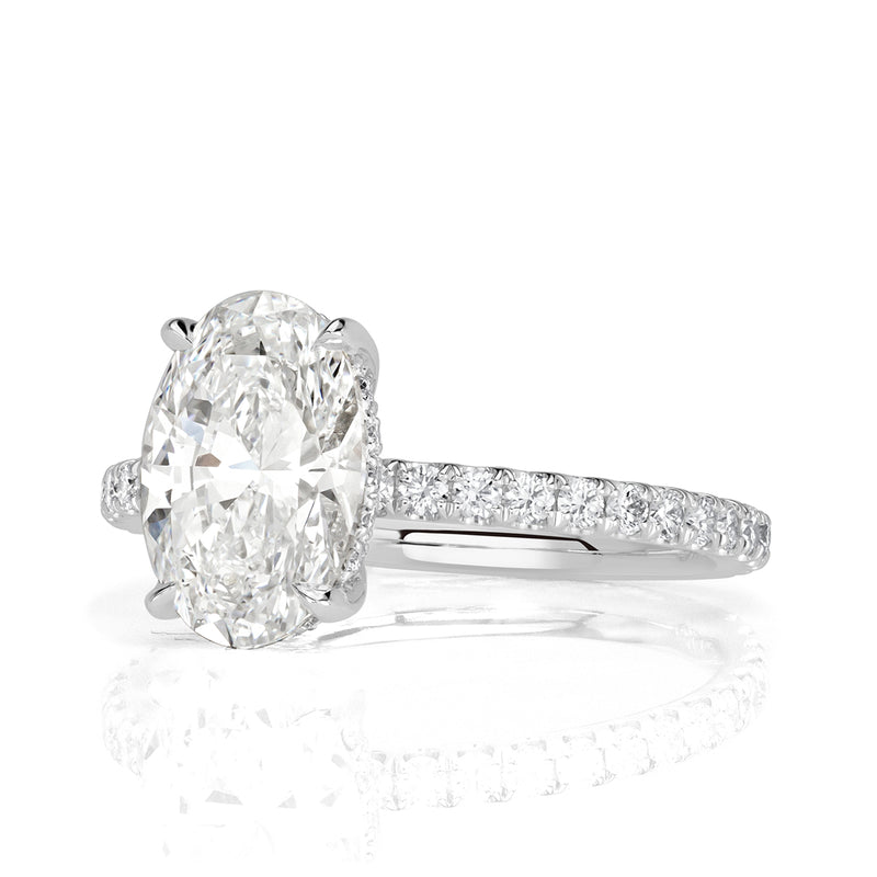 1.91ct Oval Cut Diamond Engagement Ring