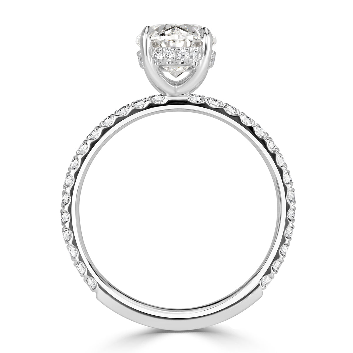1.91ct Oval Cut Diamond Engagement Ring