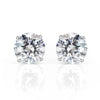 2.00ct Round Brilliant Cut Diamond Stud Earrings in 18K White Gold