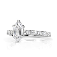 1.43ct Hexagon Cut Diamond Engagement Ring