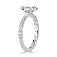 1.43ct Hexagon Cut Diamond Engagement Ring