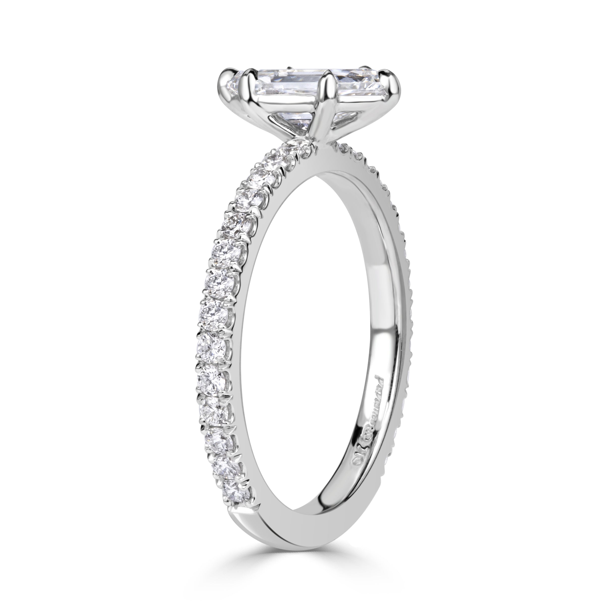 1.43ct Hexagon Cut Diamond Engagement Ring