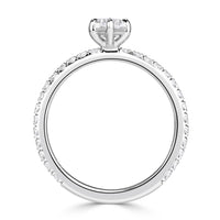 1.43ct Hexagon Cut Diamond Engagement Ring