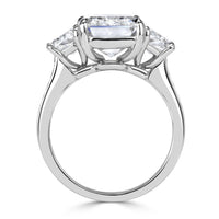 8.15ct Emerald Cut Lab Grown Diamond Engagement Ring