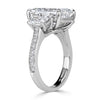 8.15ct Emerald Cut Lab Grown Diamond Engagement Ring