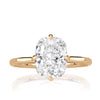 3.10ct Elongated Cushion Cut Lab Grown Diamond Engagement Ring