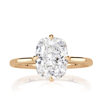 3.10ct Elongated Cushion Cut Lab Grown Diamond Engagement Ring