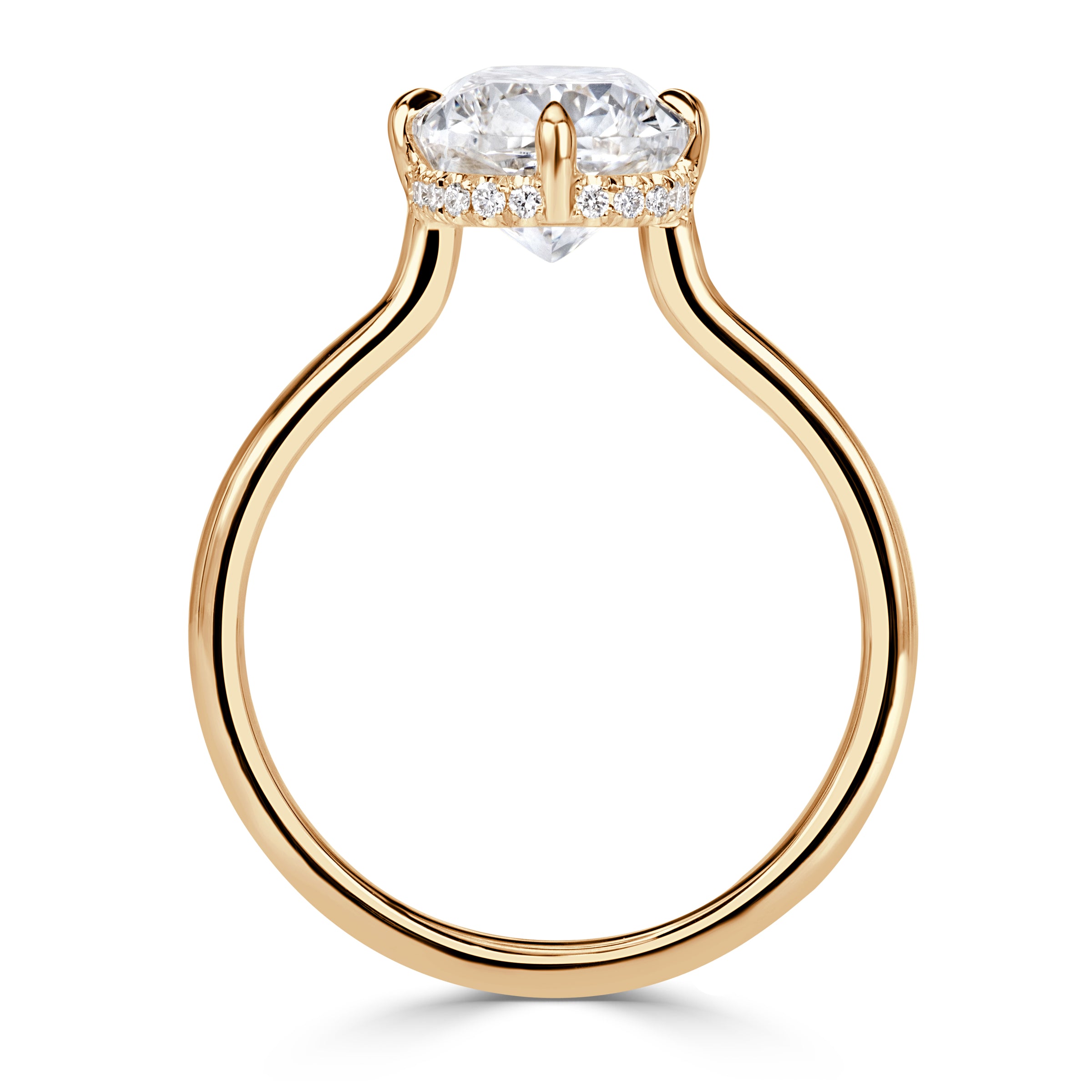 3.10ct Elongated Cushion Cut Lab Grown Diamond Engagement Ring